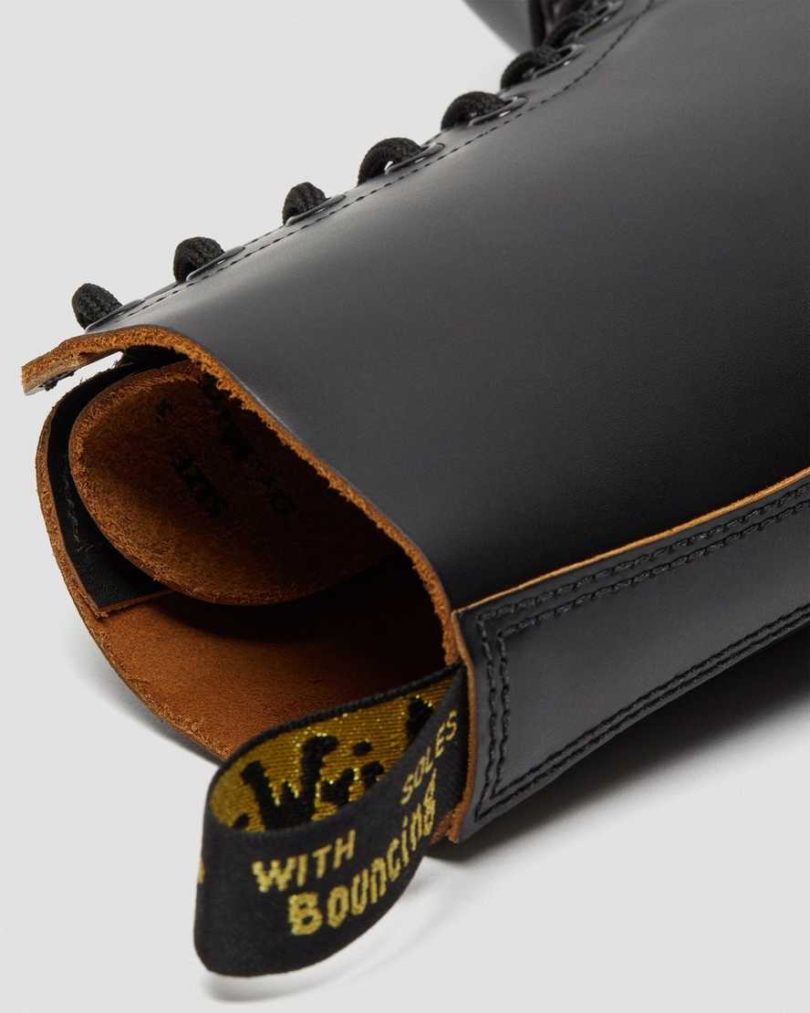 svarta dr martens 1490 vintage made in england damstövlar med halva vaden