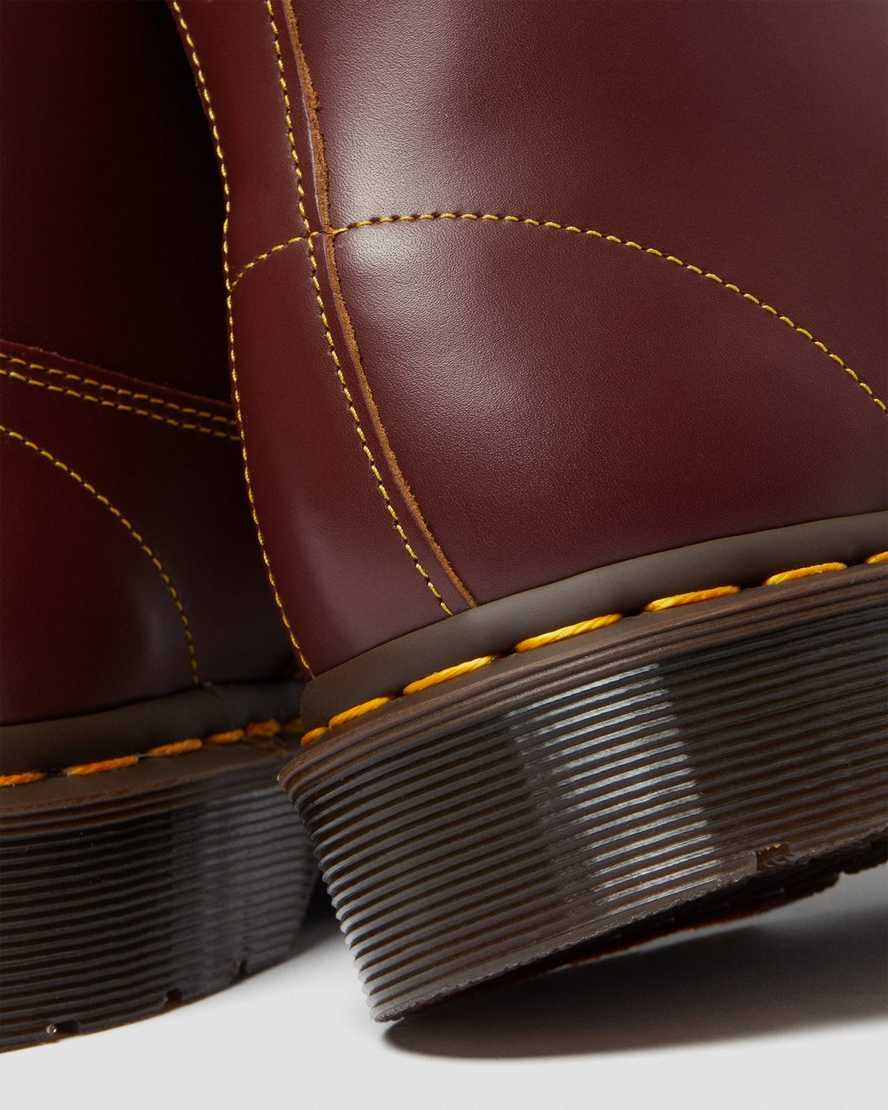 dr martens church vintage monkey stövlar vinröda dam