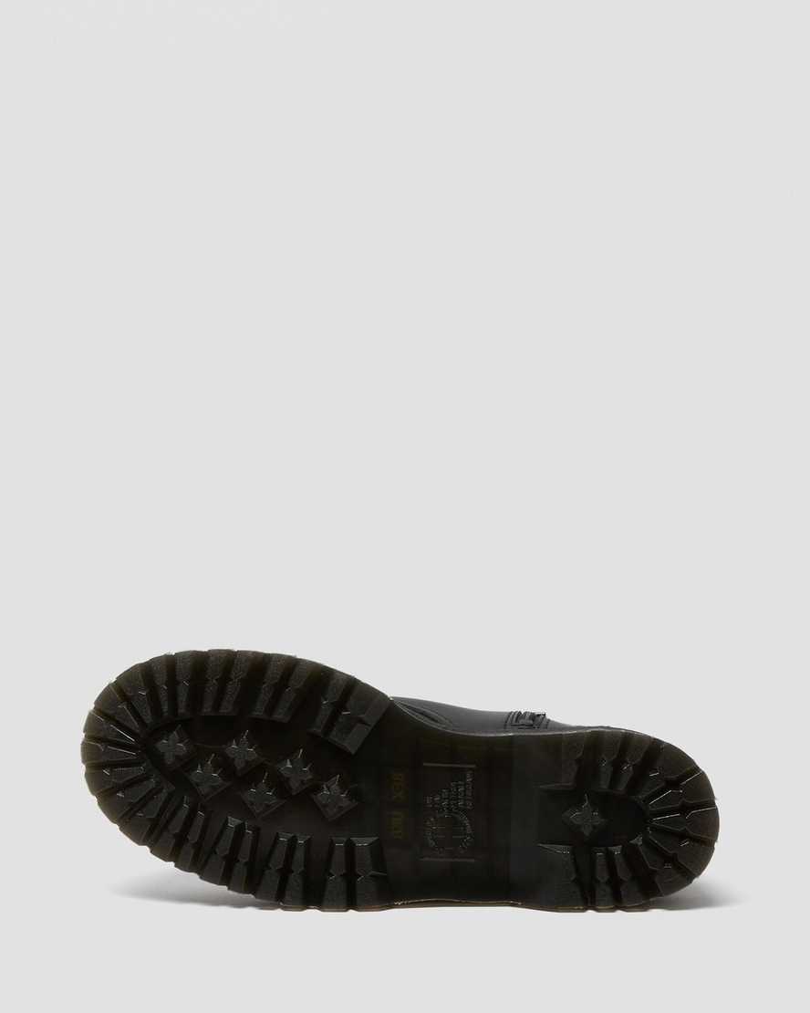 svarta dr martens jadon ii mono platåstövlar för dam