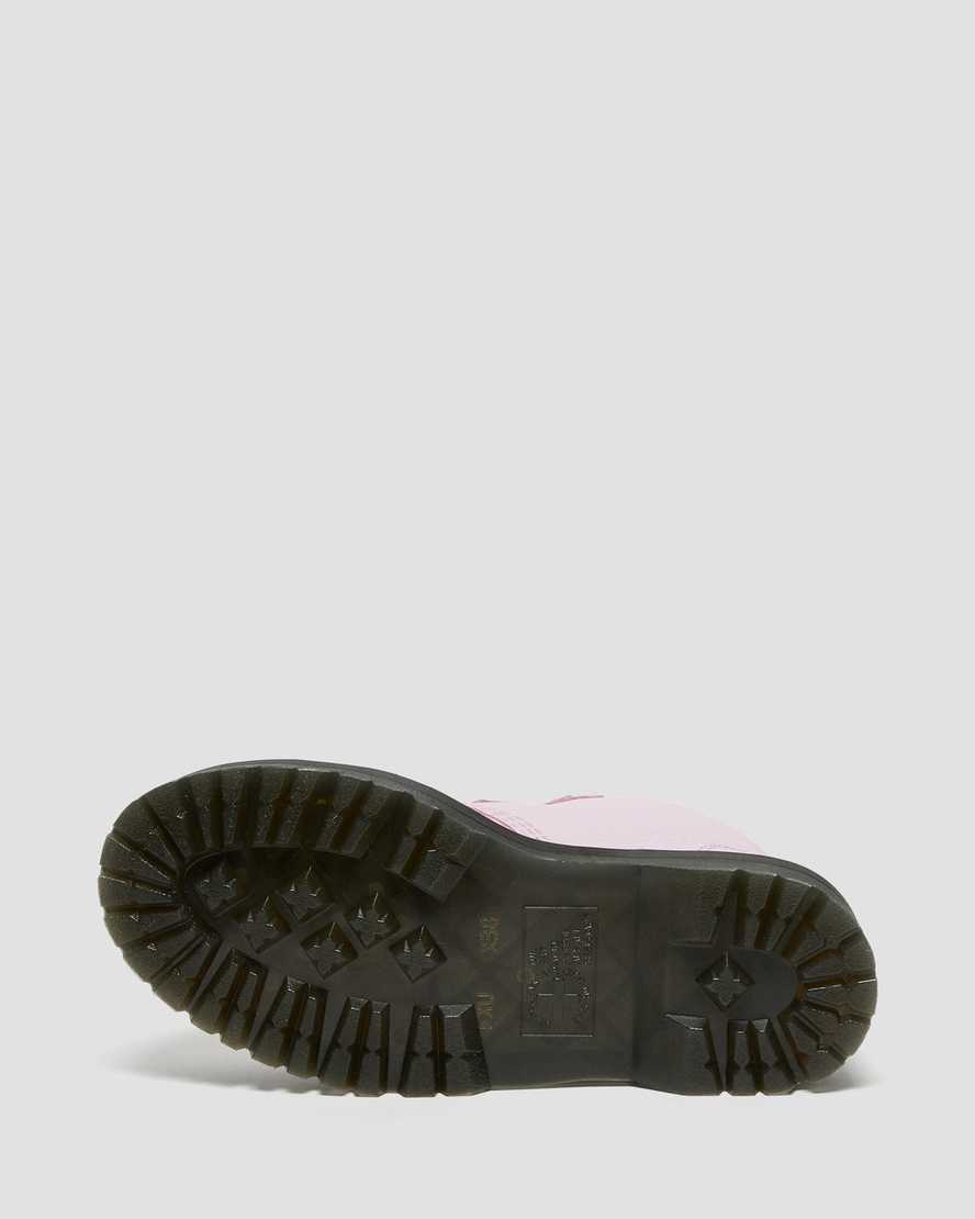 rosa dr martens devon heart dam platåstövlar