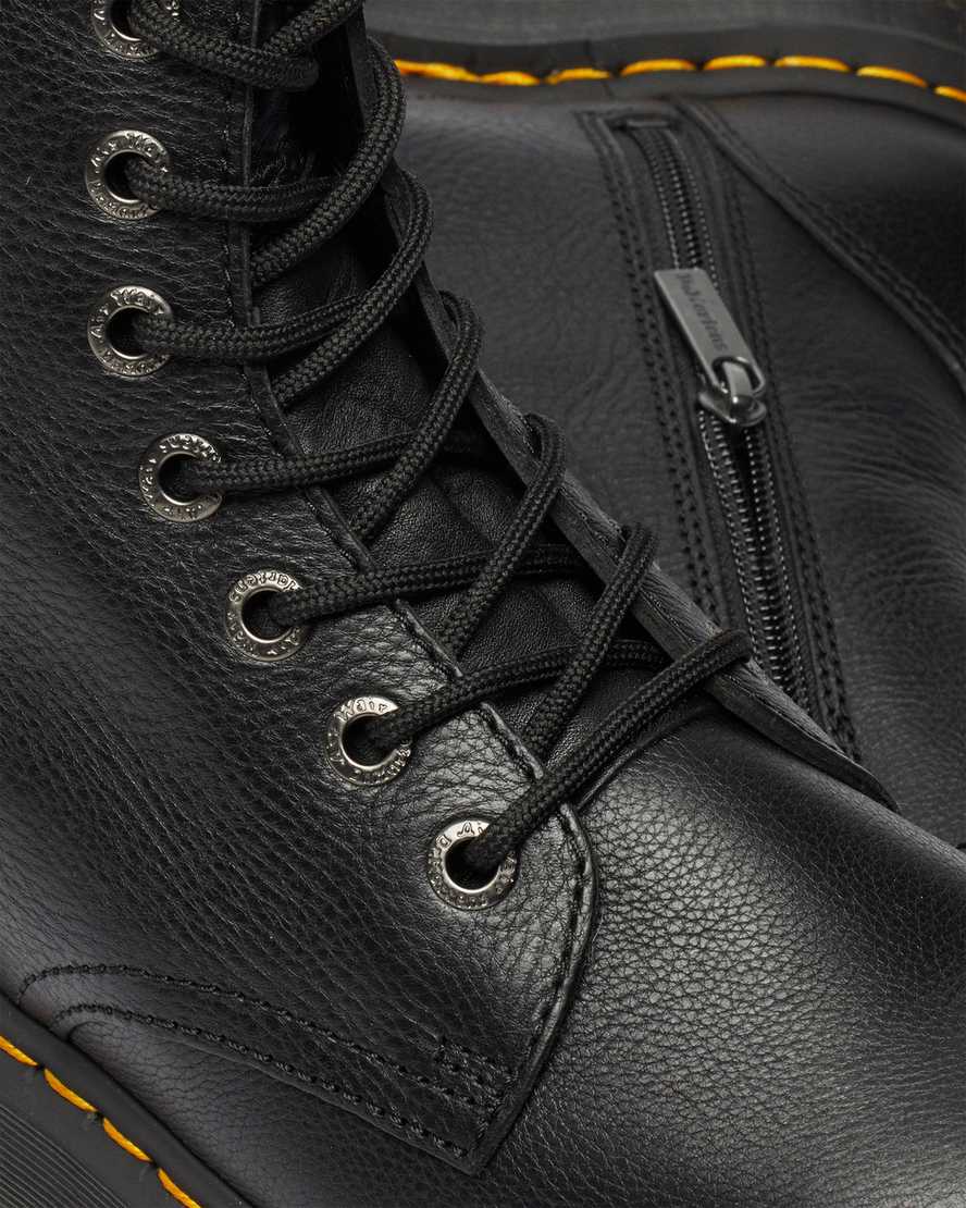 svarta dr martens jadon pisa platåstövlar för dam