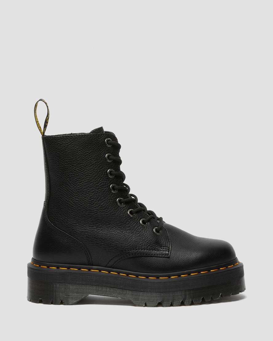 svarta dr martens jadon pisa platåstövlar för dam