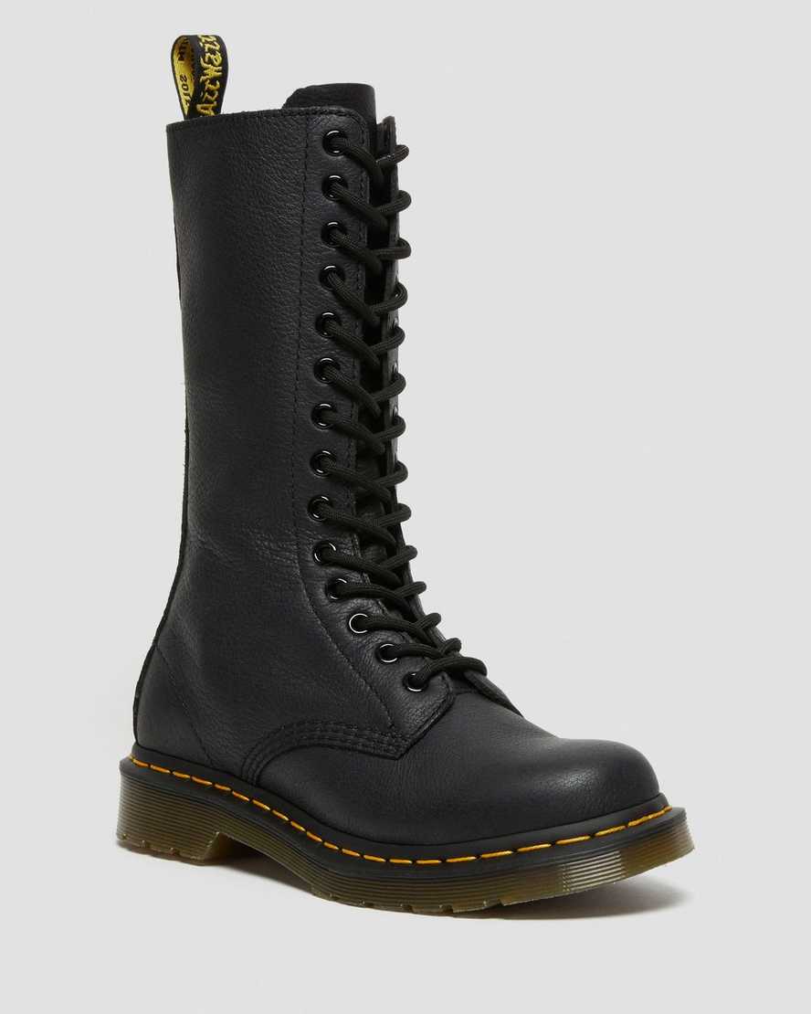 svarta dr martens 1b99 virginia höga stövlar för dam