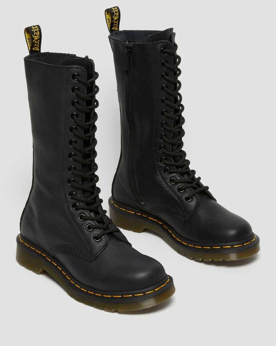 svarta dr martens 1b99 virginia höga stövlar för dam