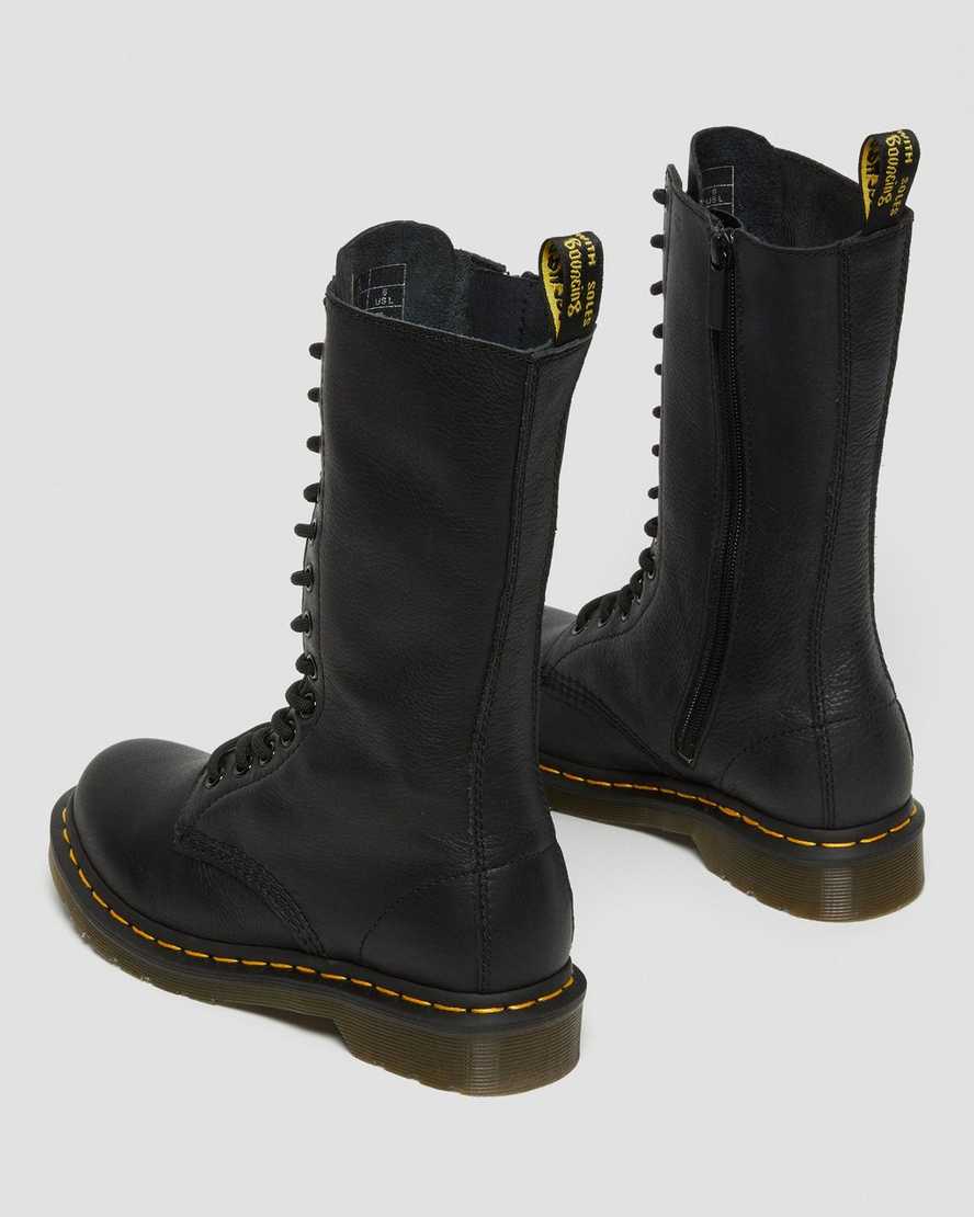 svarta dr martens 1b99 virginia höga stövlar för dam
