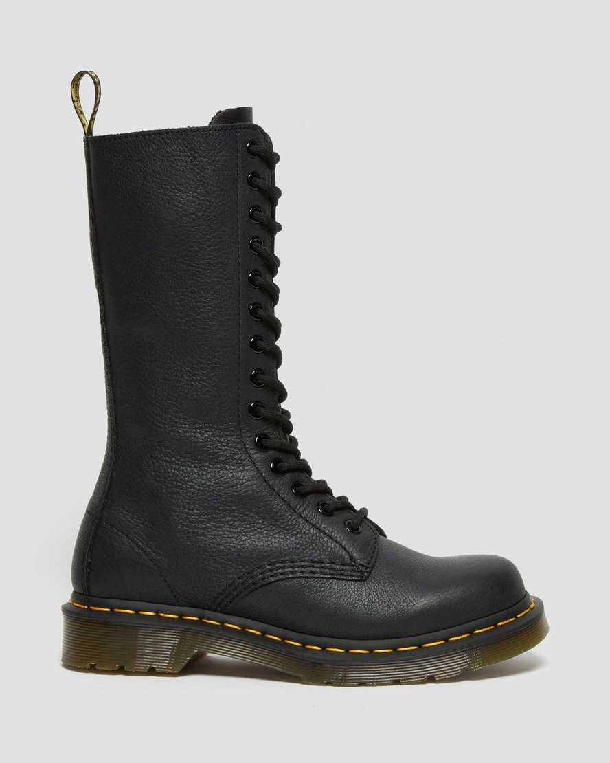 svarta dr martens 1b99 virginia höga stövlar för dam