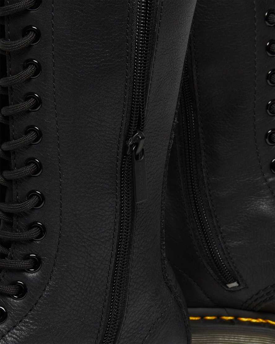 svarta dr martens 1b99 virginia höga stövlar för dam