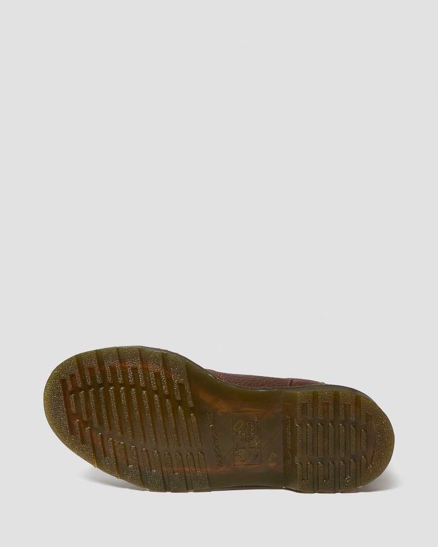 bruna dr martens arbor steel toe arbetsstövlar för dam