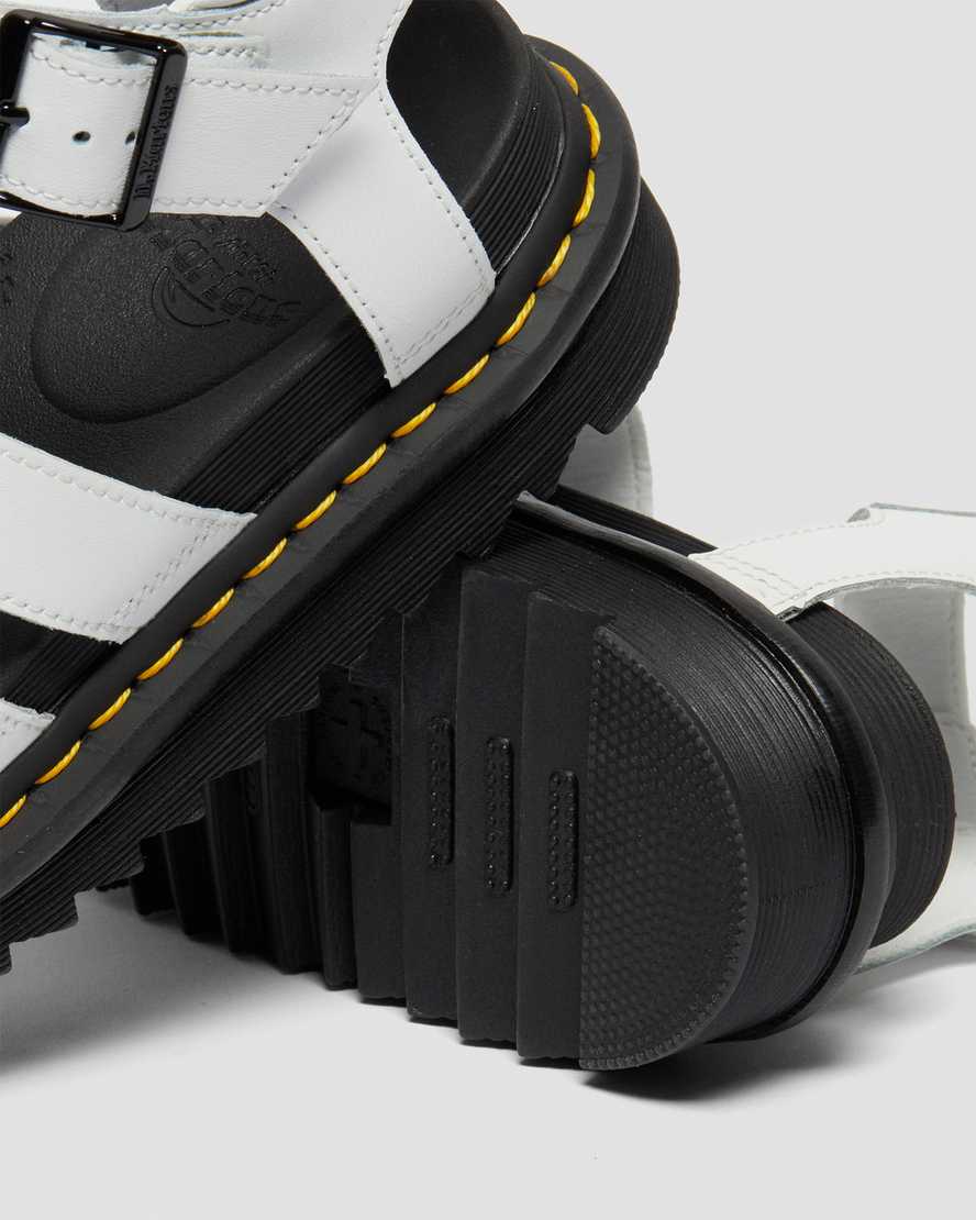 vita dr martens blaire hydro gladiatorsandaler för kvinnor
