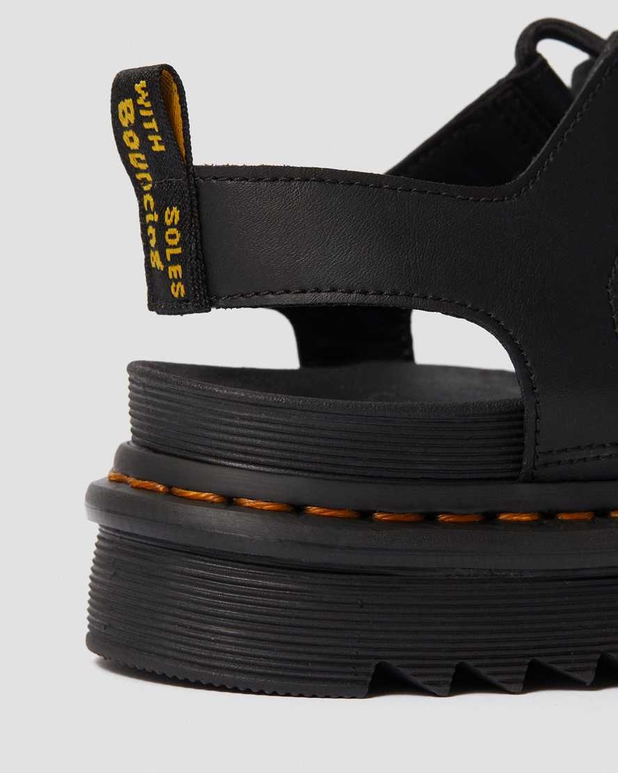 svarta dr martens nartilla gladiatorsandaler för kvinnor