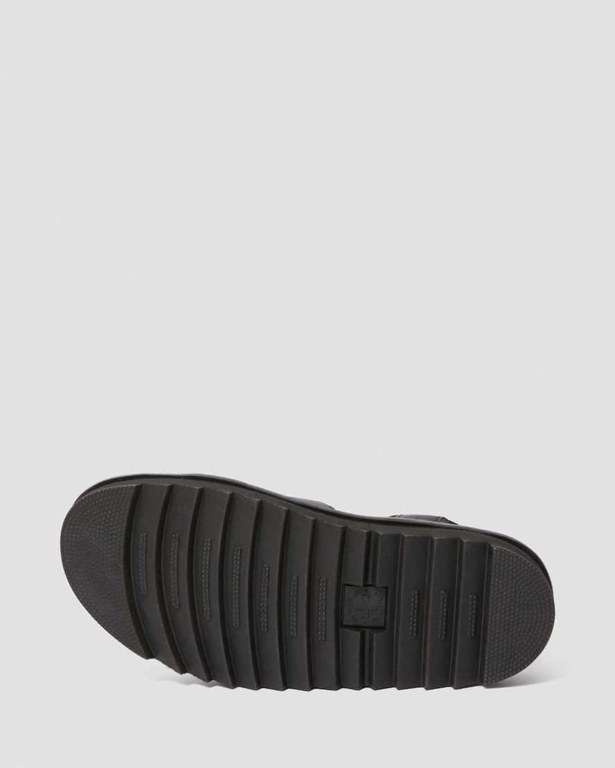 svarta dr martens nartilla gladiatorsandaler för kvinnor