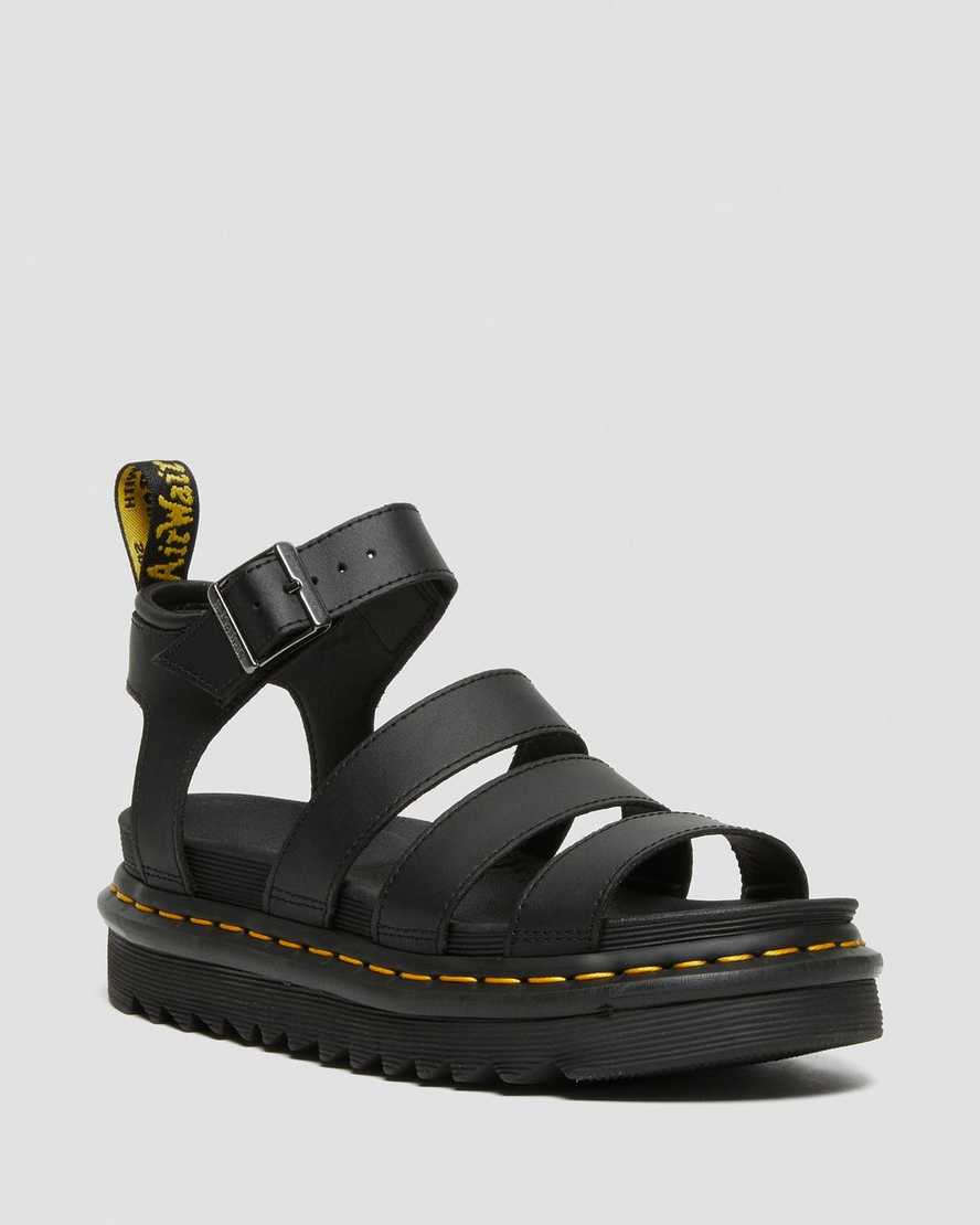dr martens blaire hydro gladiator sandaler svarta för dam