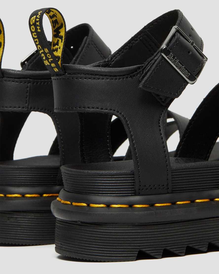 dr martens blaire hydro gladiator sandaler svarta för dam