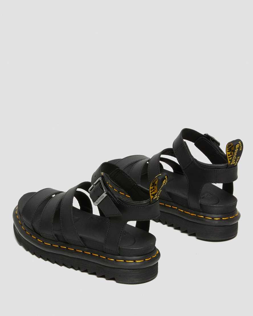 dr martens blaire hydro gladiator sandaler svarta för dam