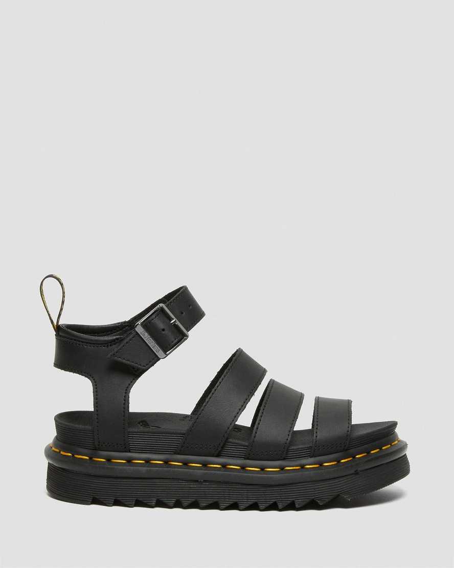 dr martens blaire hydro gladiator sandaler svarta för dam