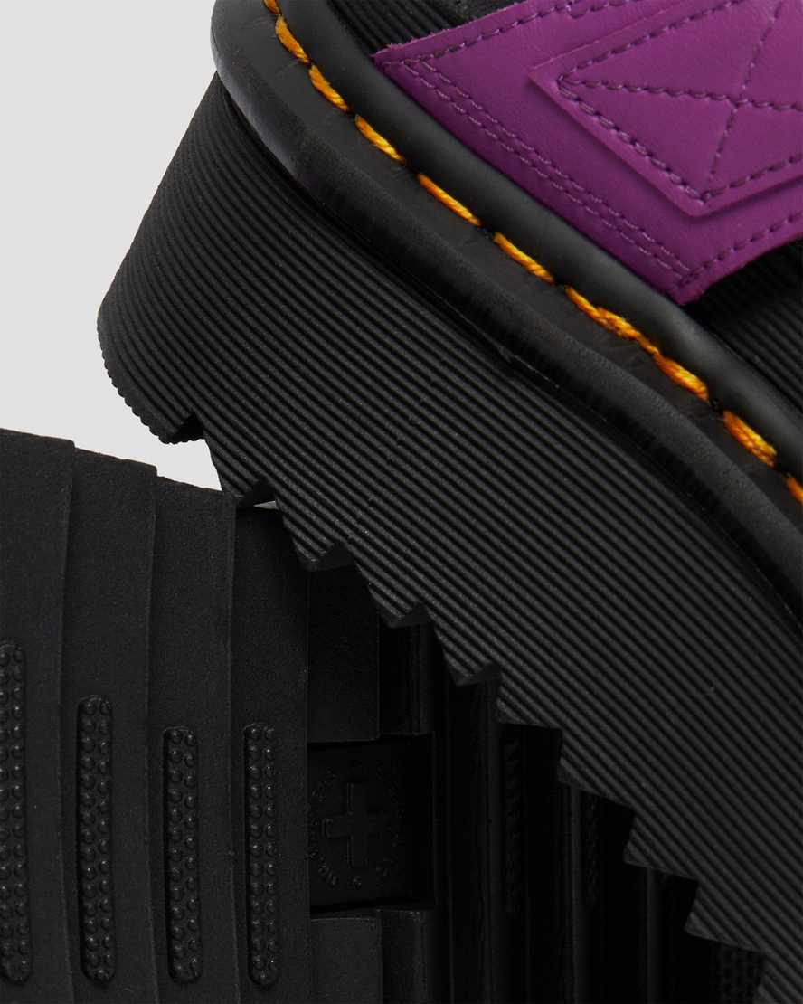 lila dr martens voss strap dam platåsandaler