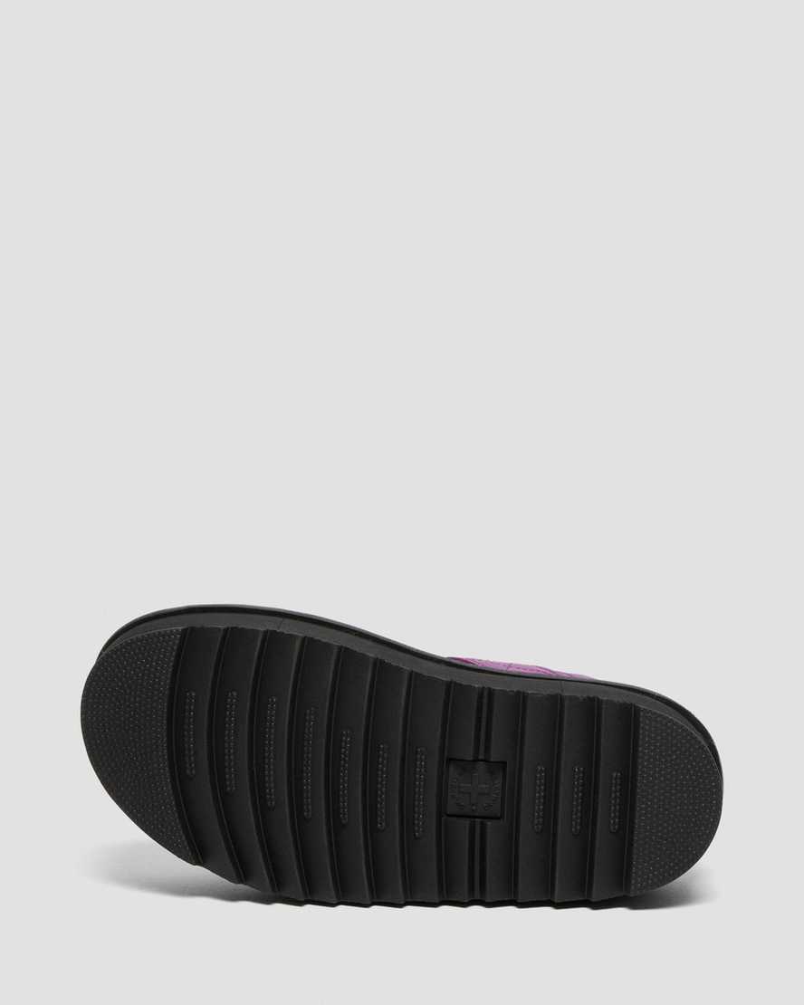 lila dr martens voss strap dam platåsandaler
