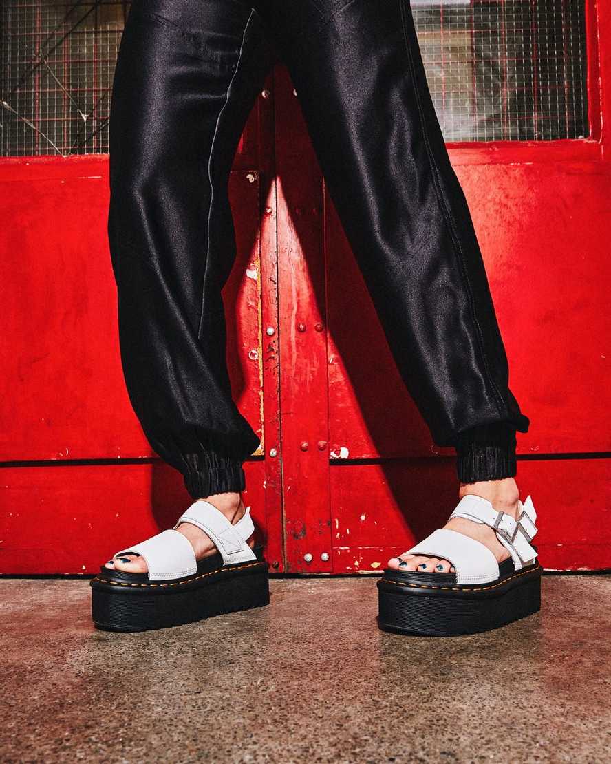 vita dr martens voss strap dam platåsandaler