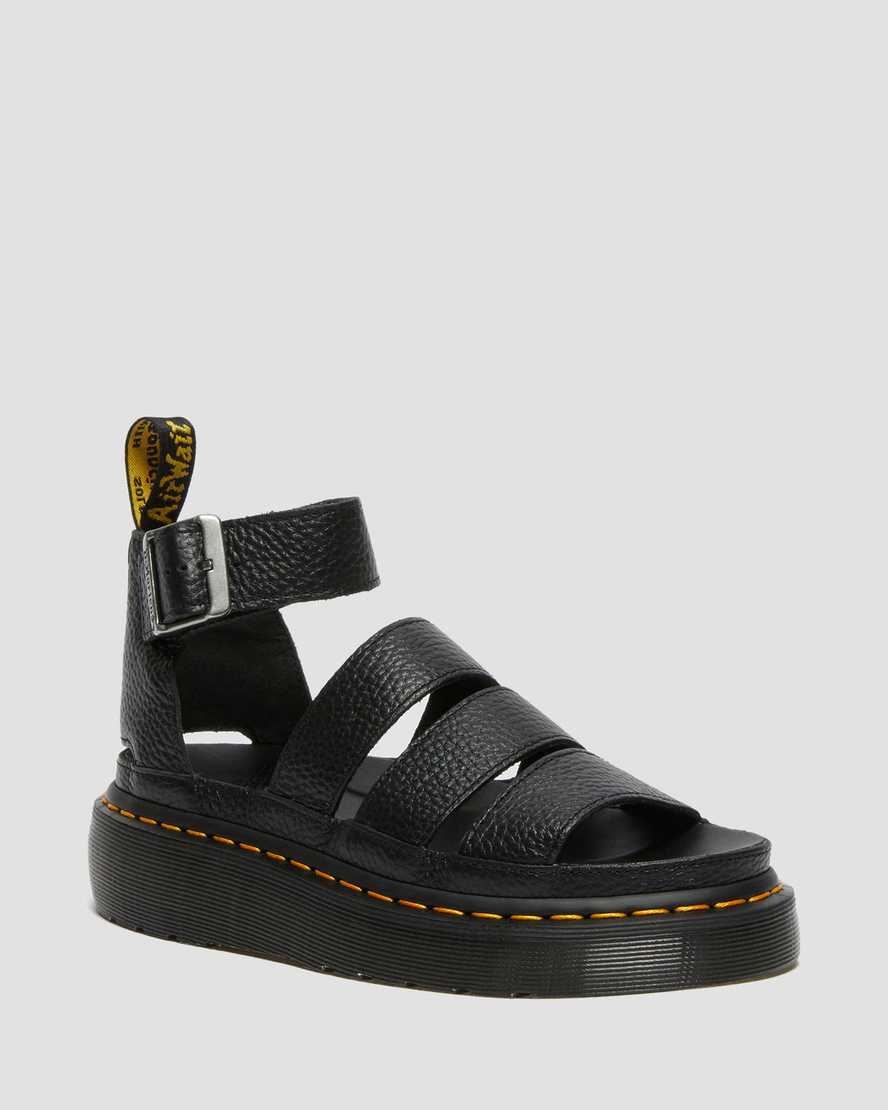 svarta dr martens clarissa ii dam platåsandaler