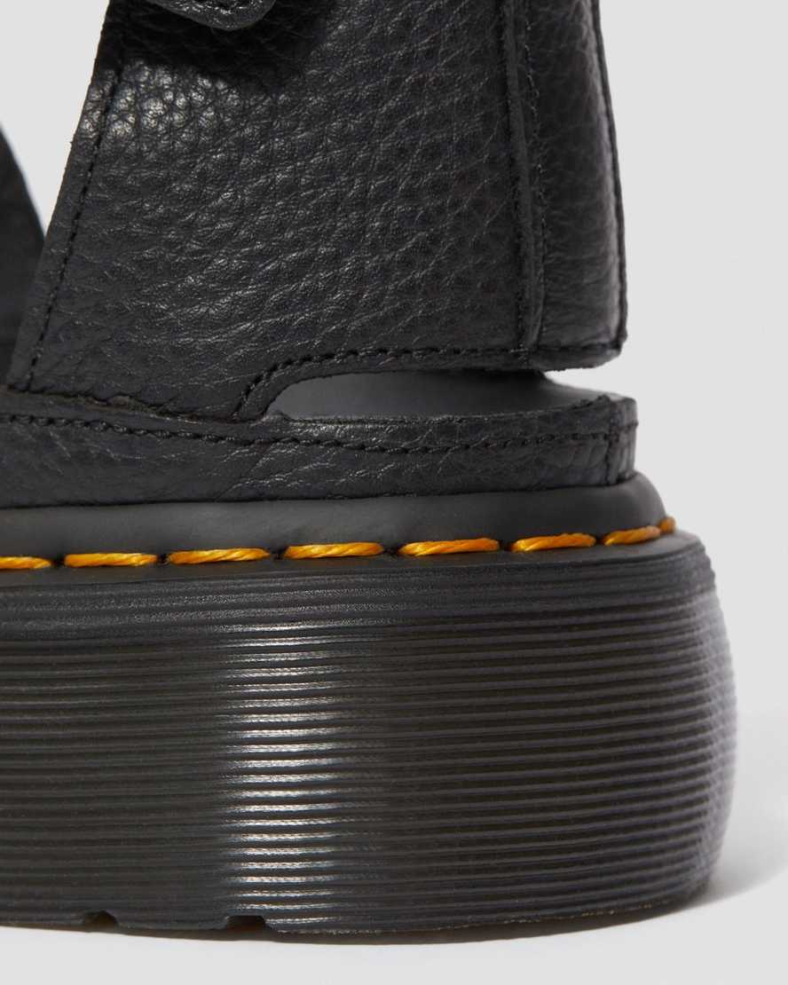 svarta dr martens clarissa ii dam platåsandaler