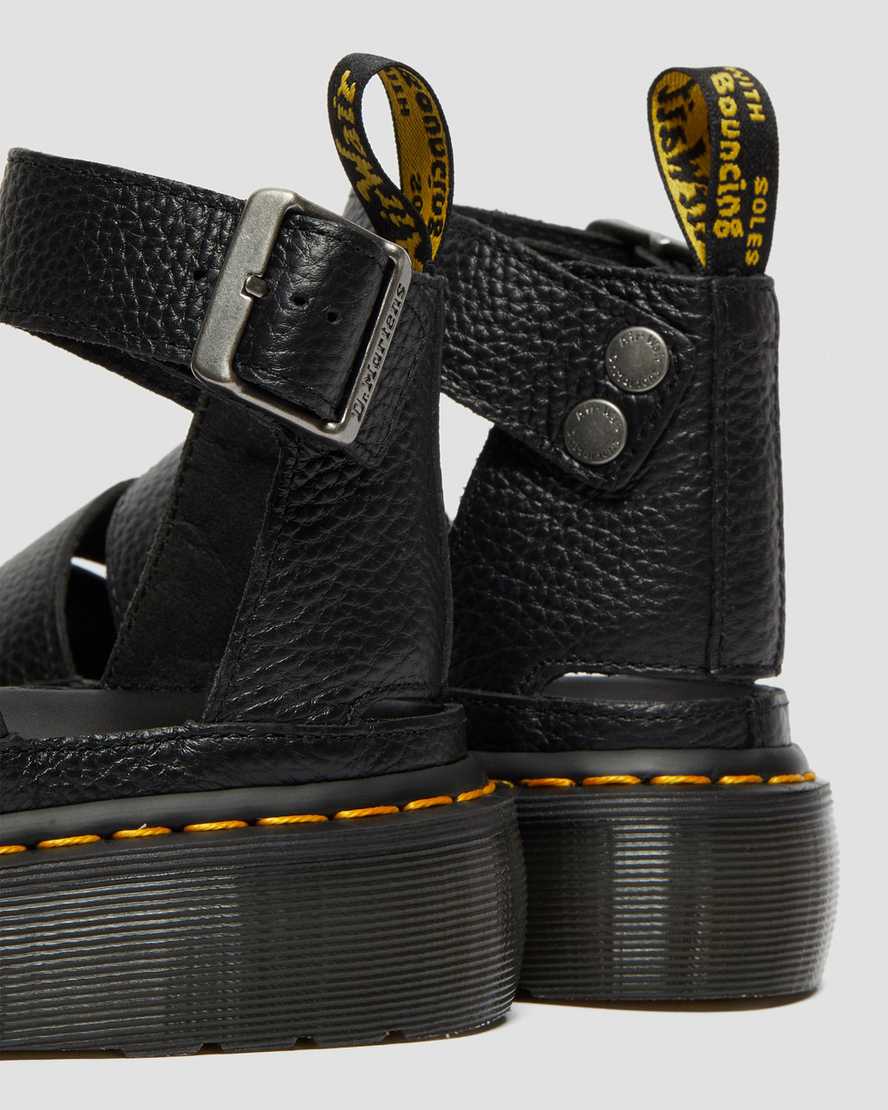 svarta dr martens clarissa ii dam platåsandaler