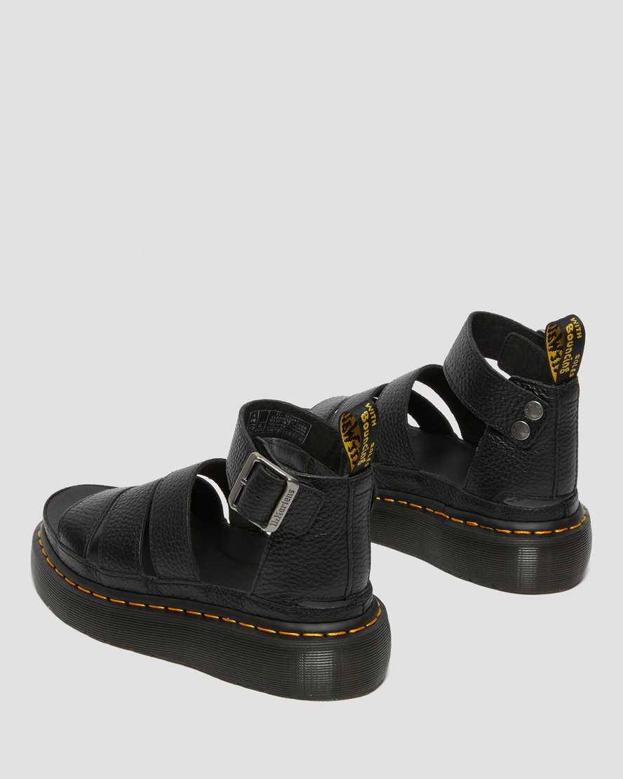 svarta dr martens clarissa ii dam platåsandaler