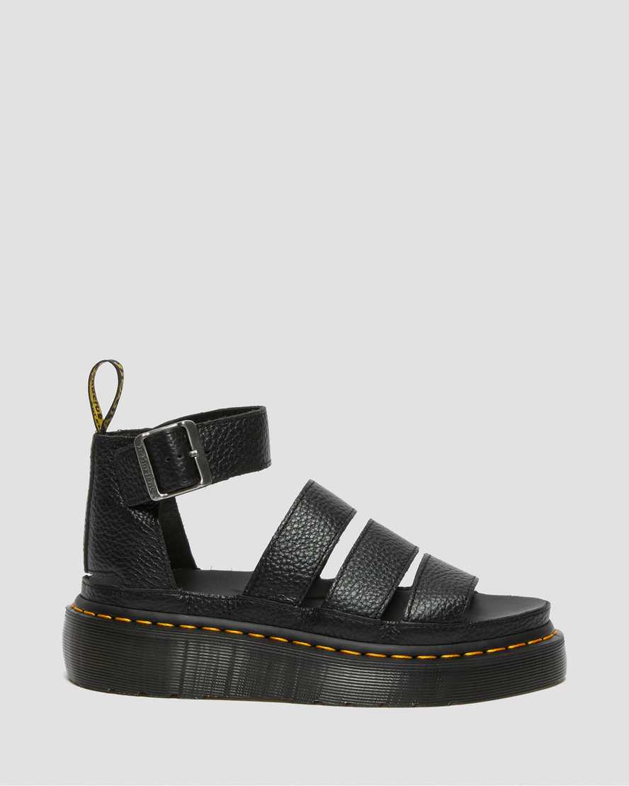 svarta dr martens clarissa ii dam platåsandaler