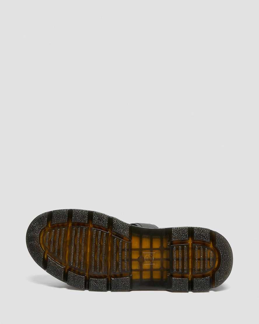 grå dr martens pearson webbing damsandaler