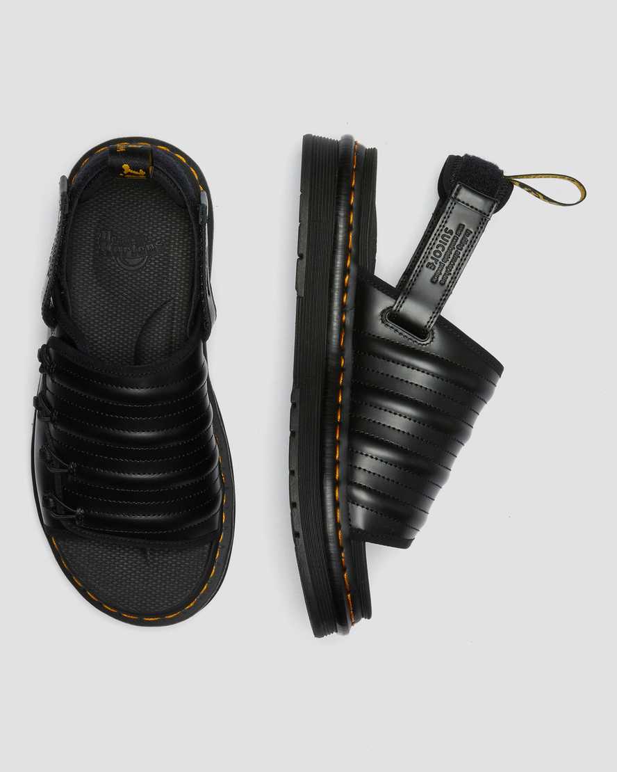 svarta dr martens mura suicoke damsandaler