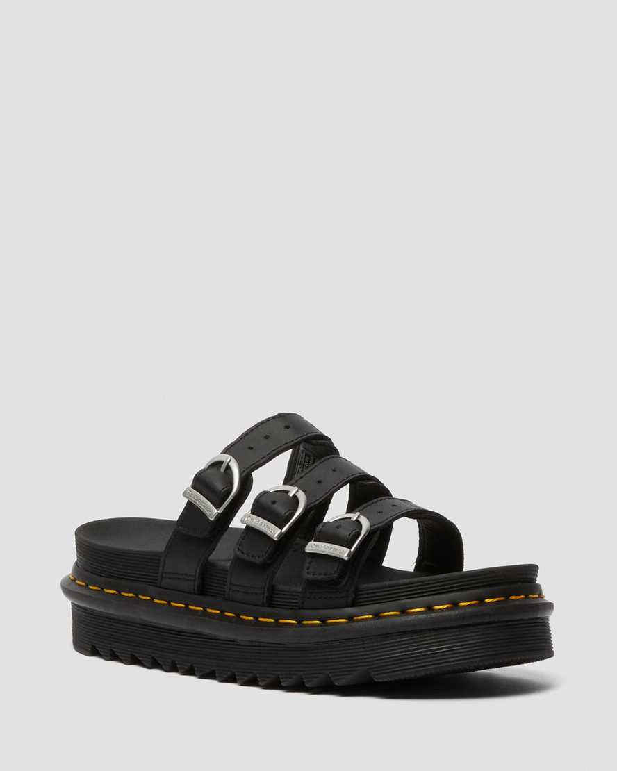 svarta dr martens blaire damsandaler