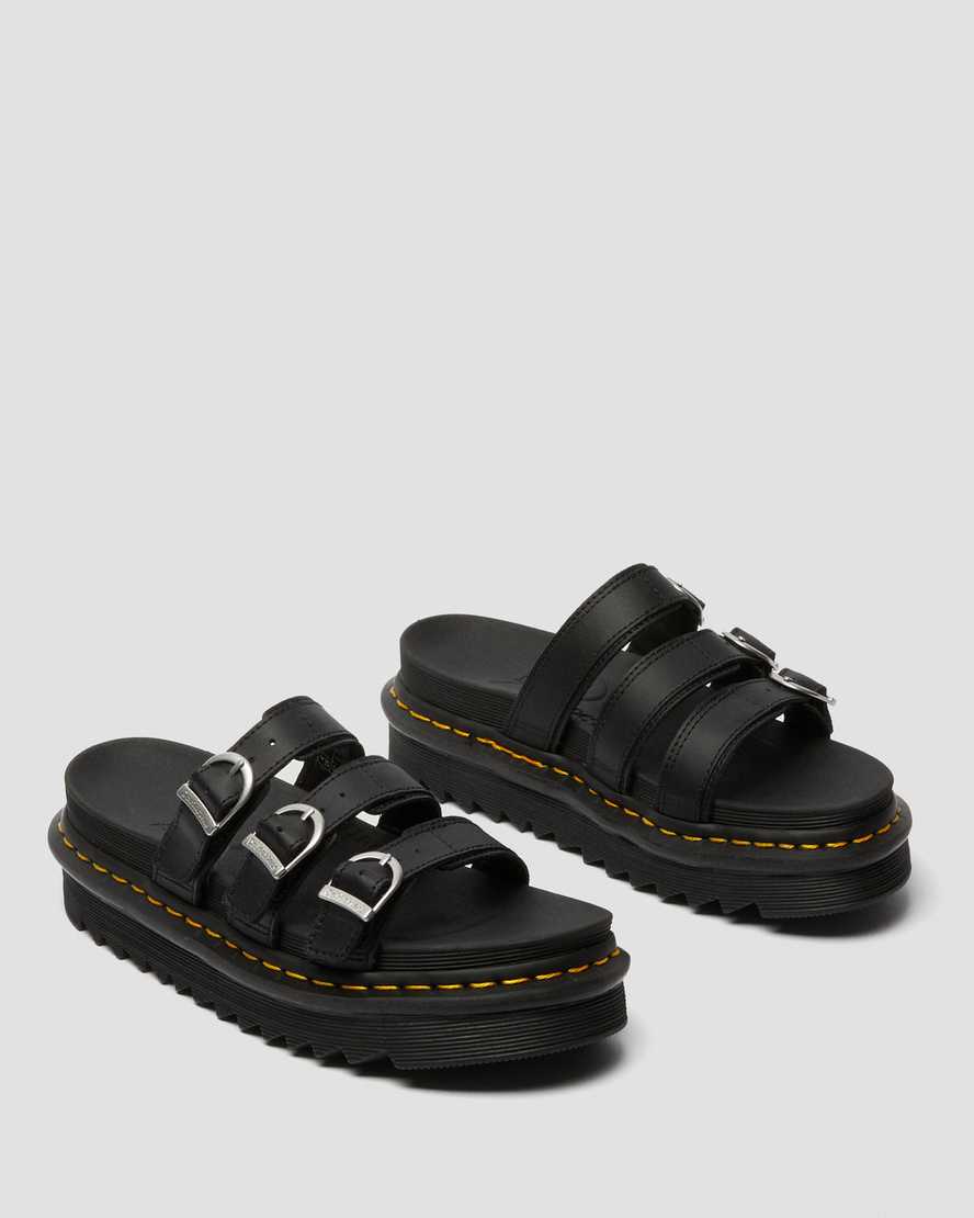 svarta dr martens blaire damsandaler