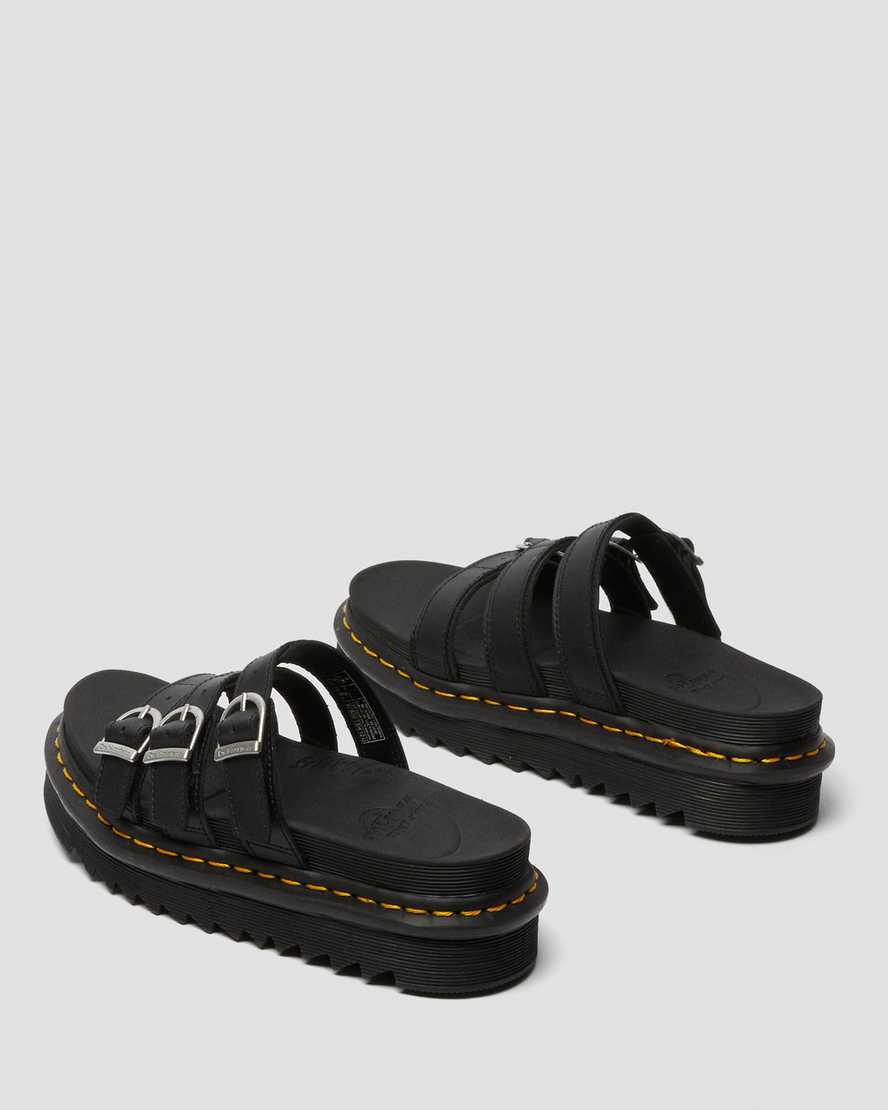 svarta dr martens blaire damsandaler