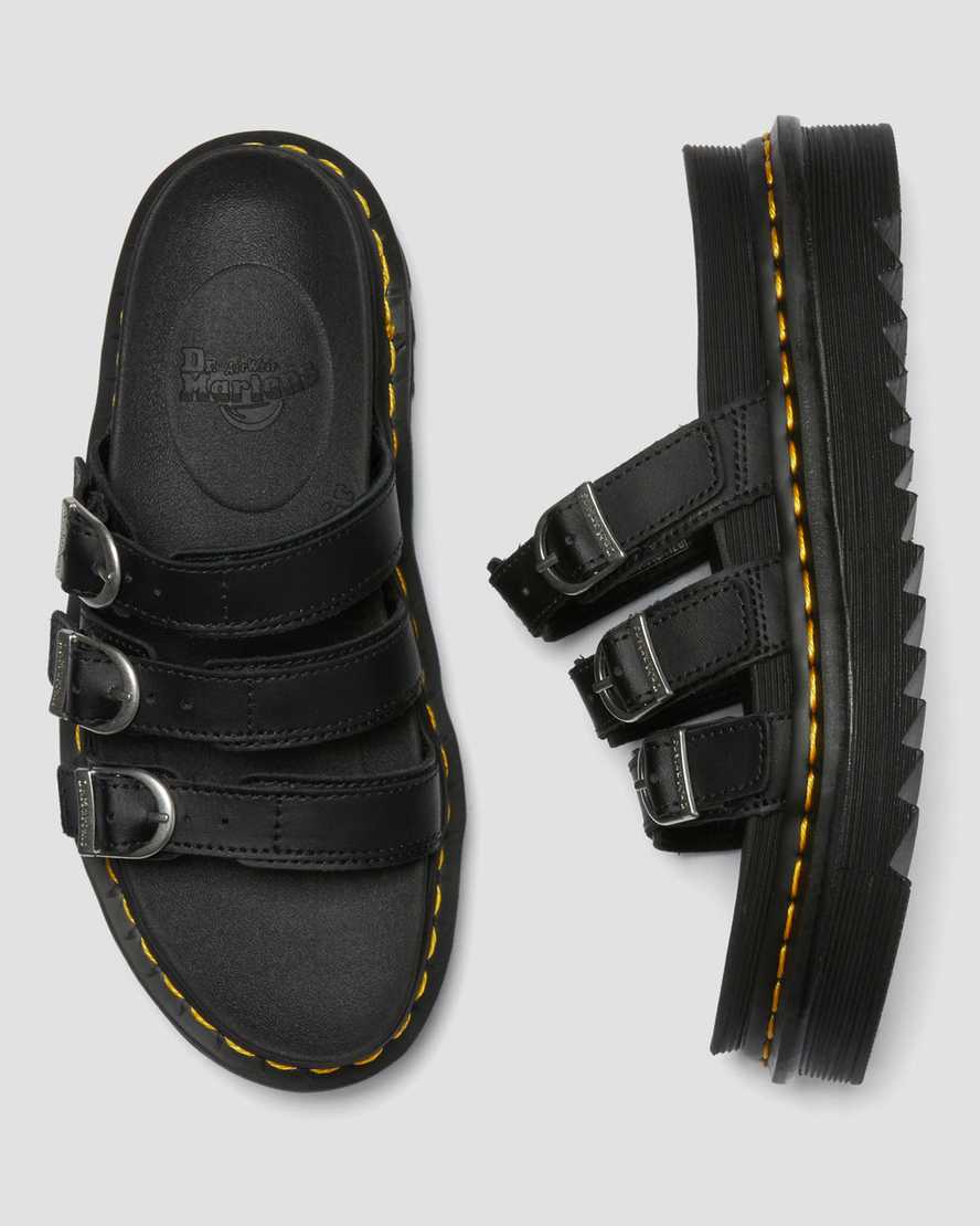 svarta dr martens blaire damsandaler