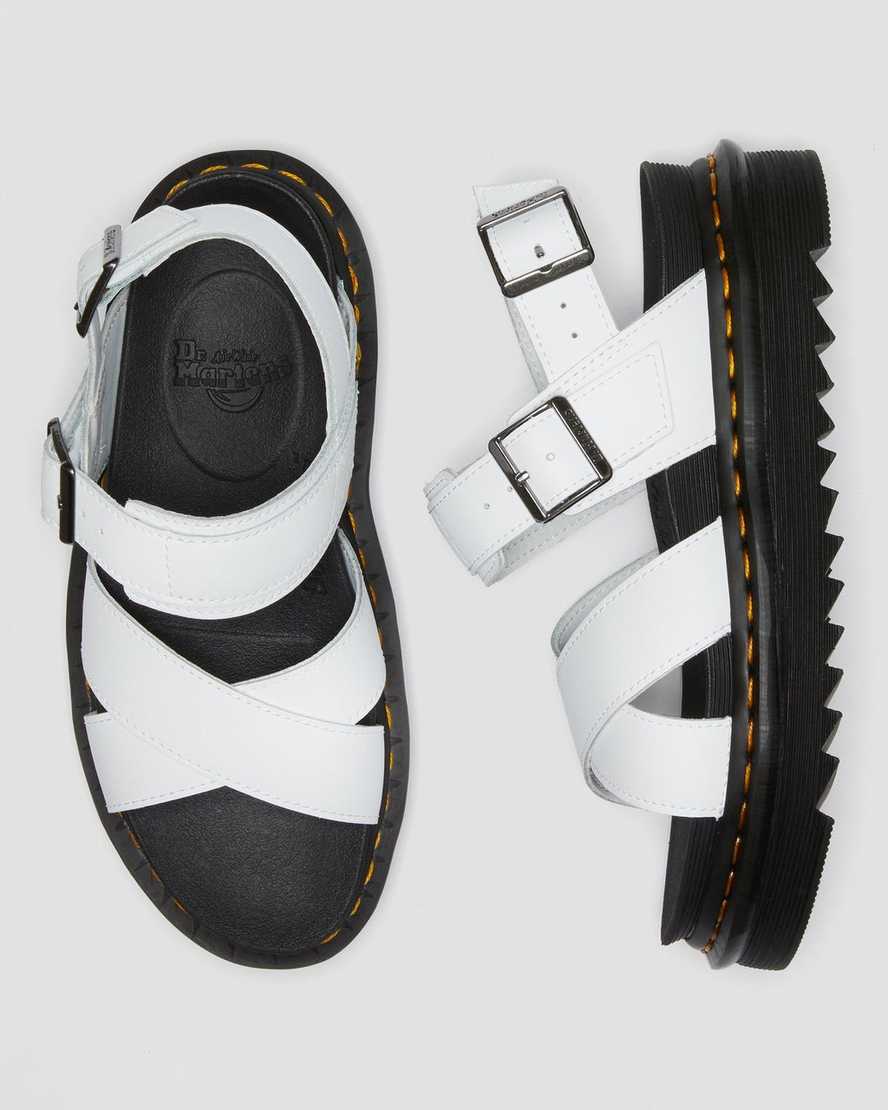 vita dr martens voss ii damsandaler med rem