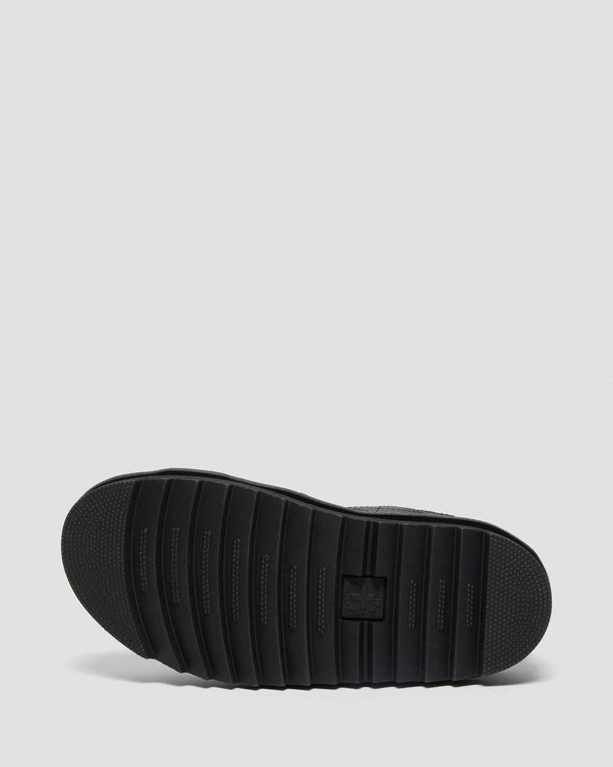 svarta dr martens voss ii damsandaler med rem