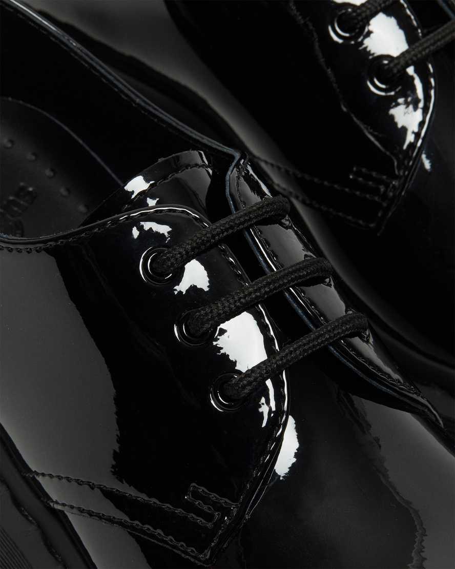 svarta dr martens 1461 mono patent damskor