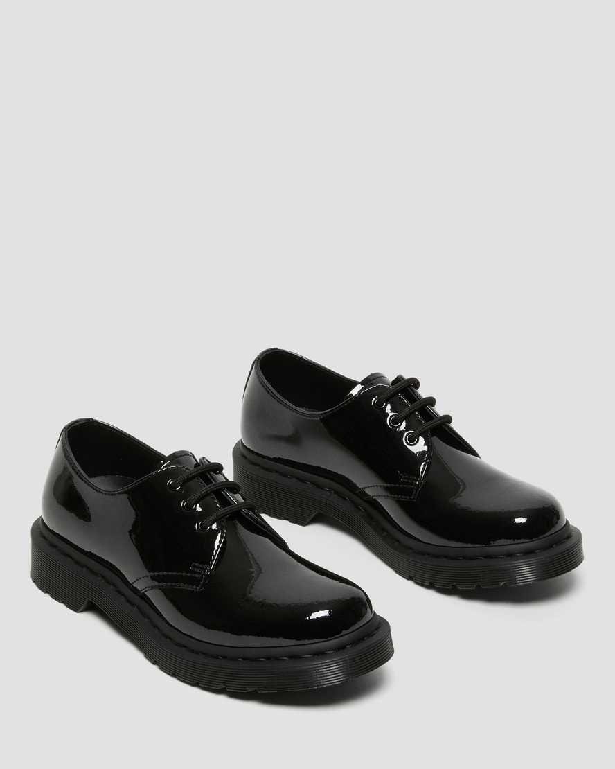 svarta dr martens 1461 mono patent damskor