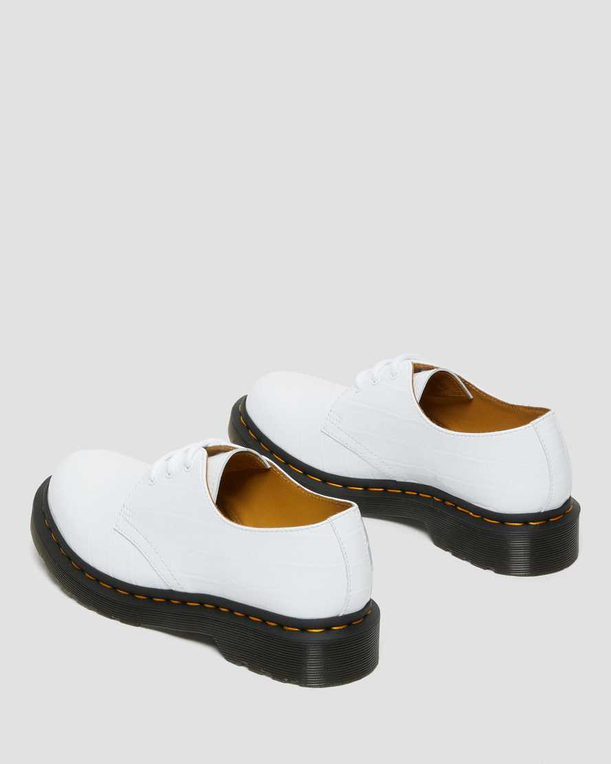 vita dr martens 1461 patent croc emboss damskor