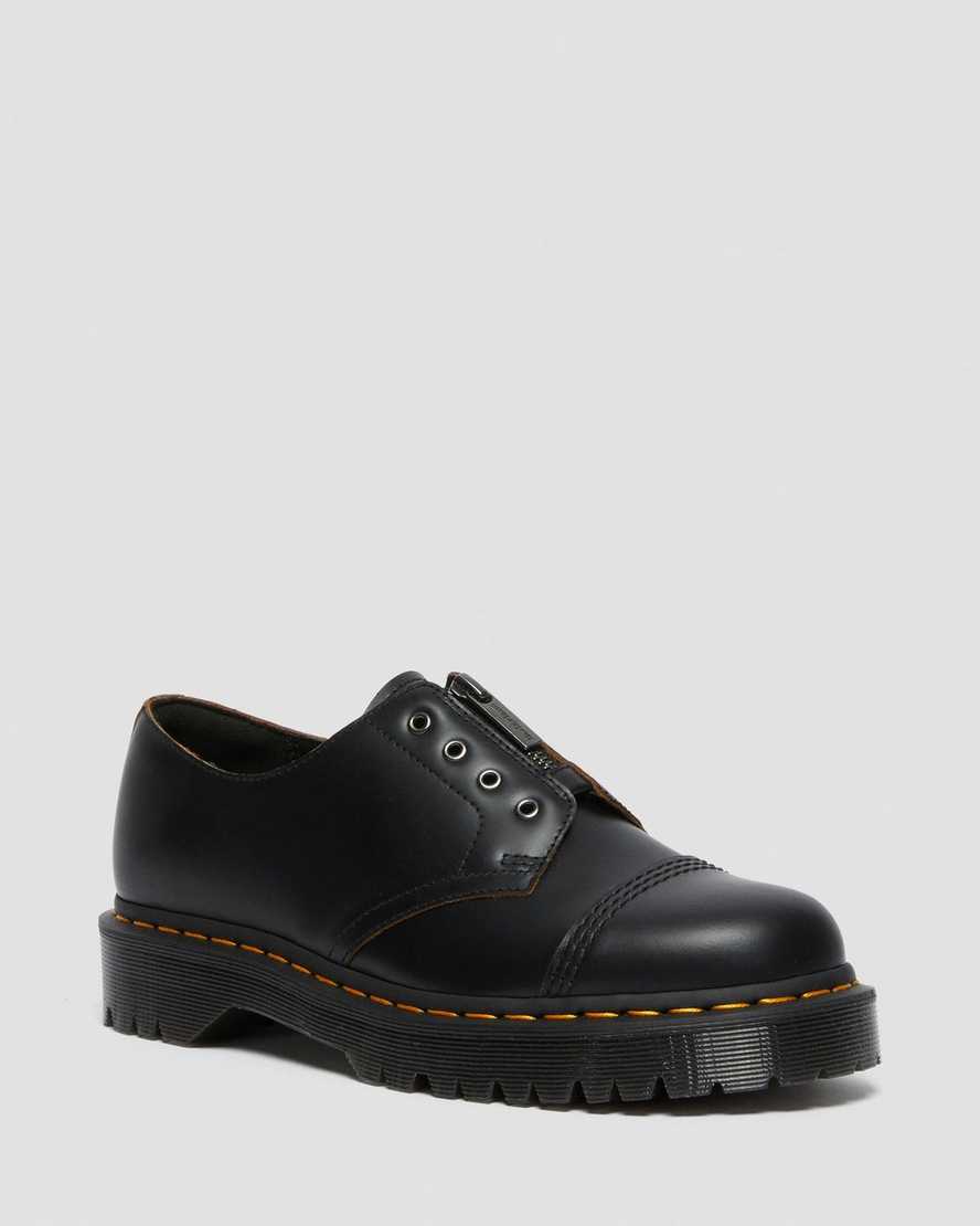 svarta dr martens smiths laceless bex damskor