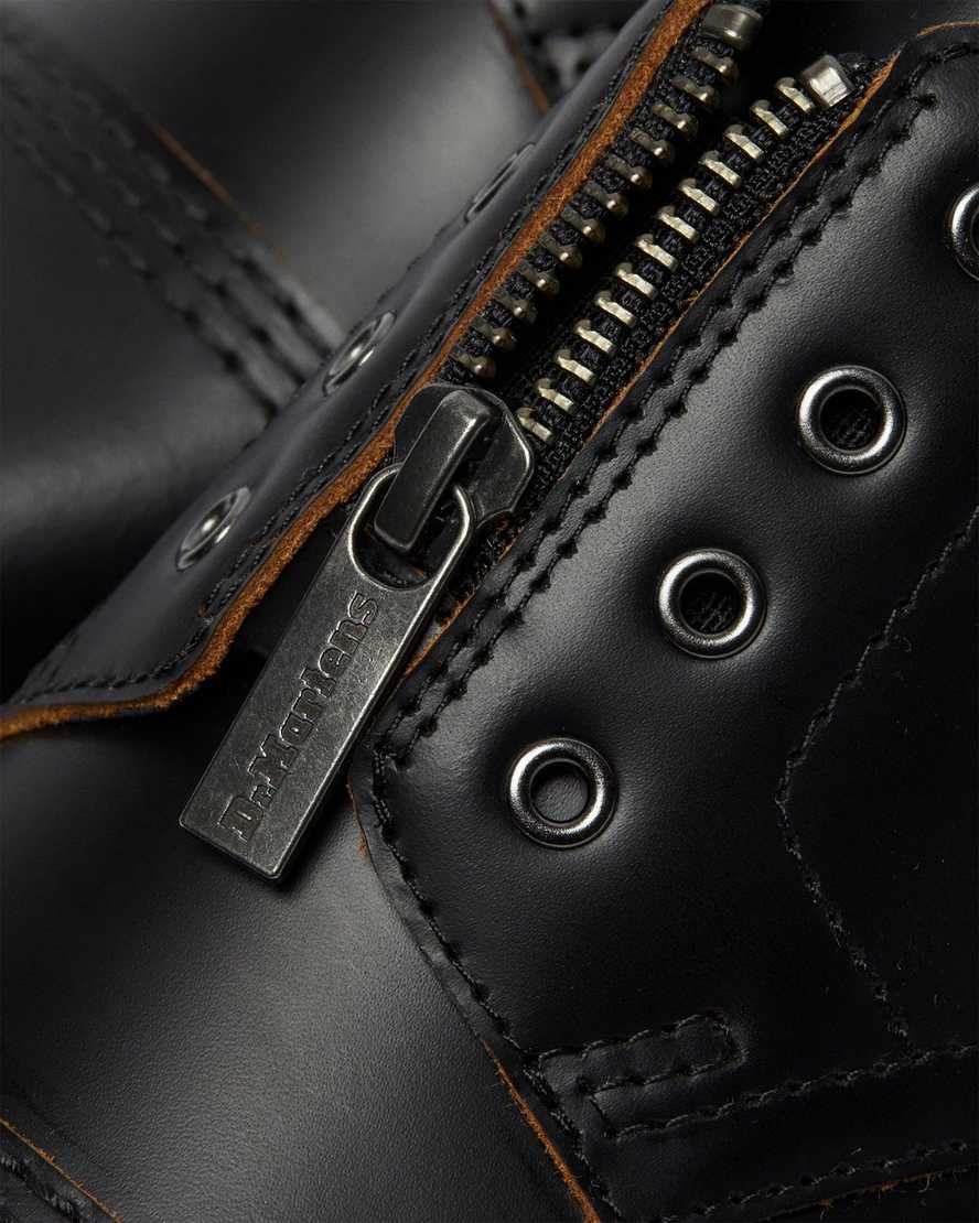 svarta dr martens smiths laceless bex damskor