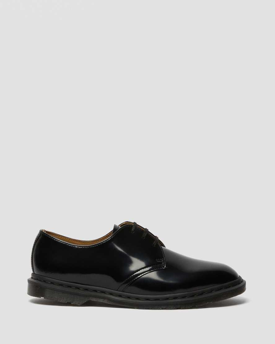 svarta dr martens archie ii smooth damskor med snörning