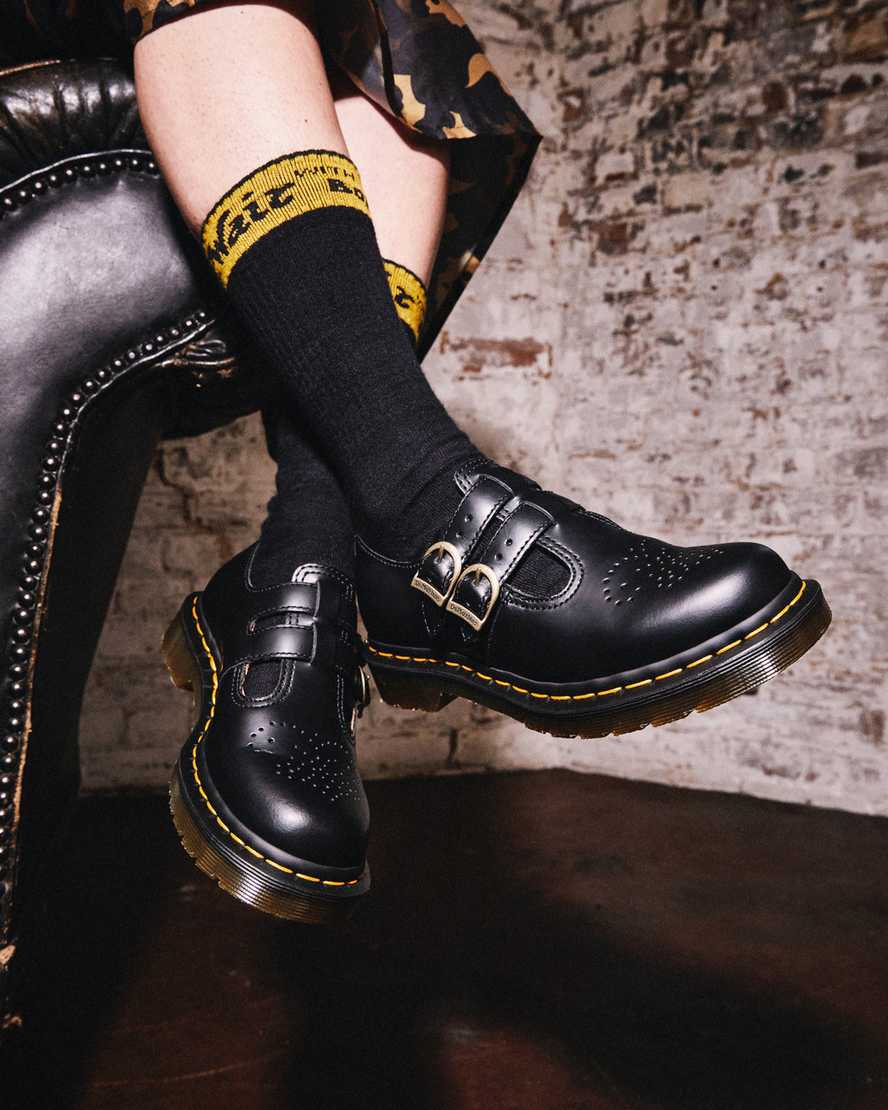 svarta dr martens 8065 smooth dam mary janes