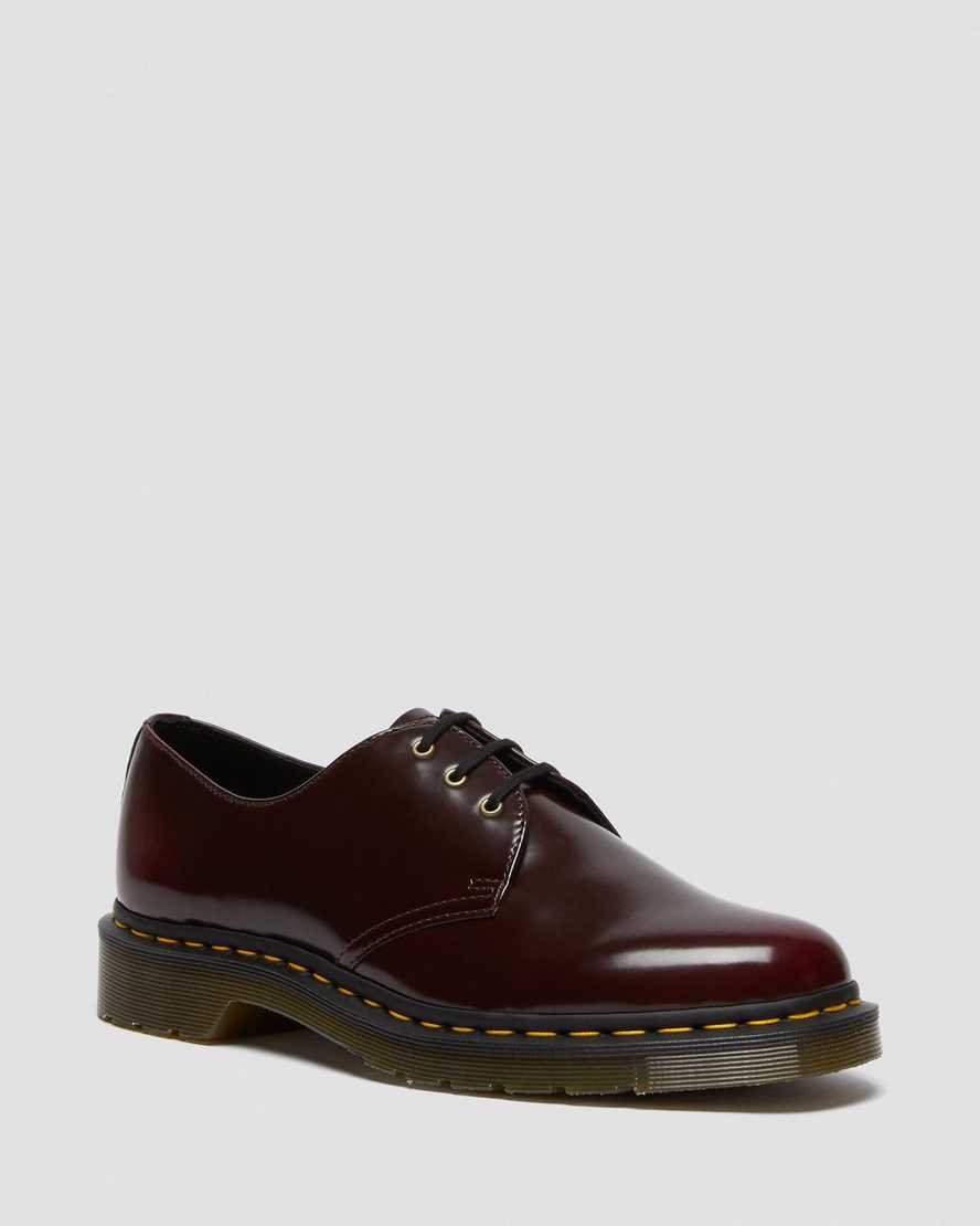 röda dr martens 1461 oxfordskor för kvinnor