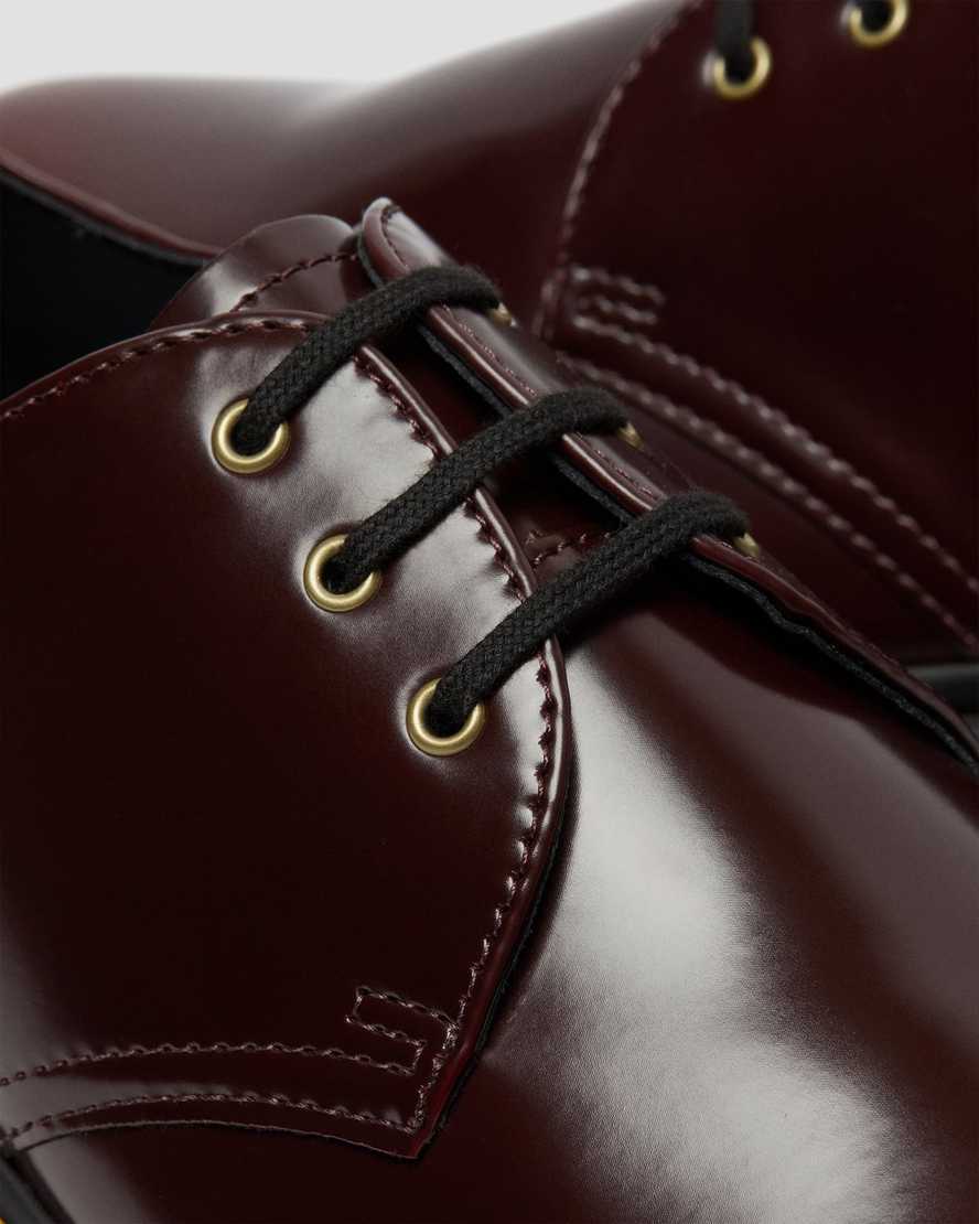 röda dr martens 1461 oxfordskor för kvinnor