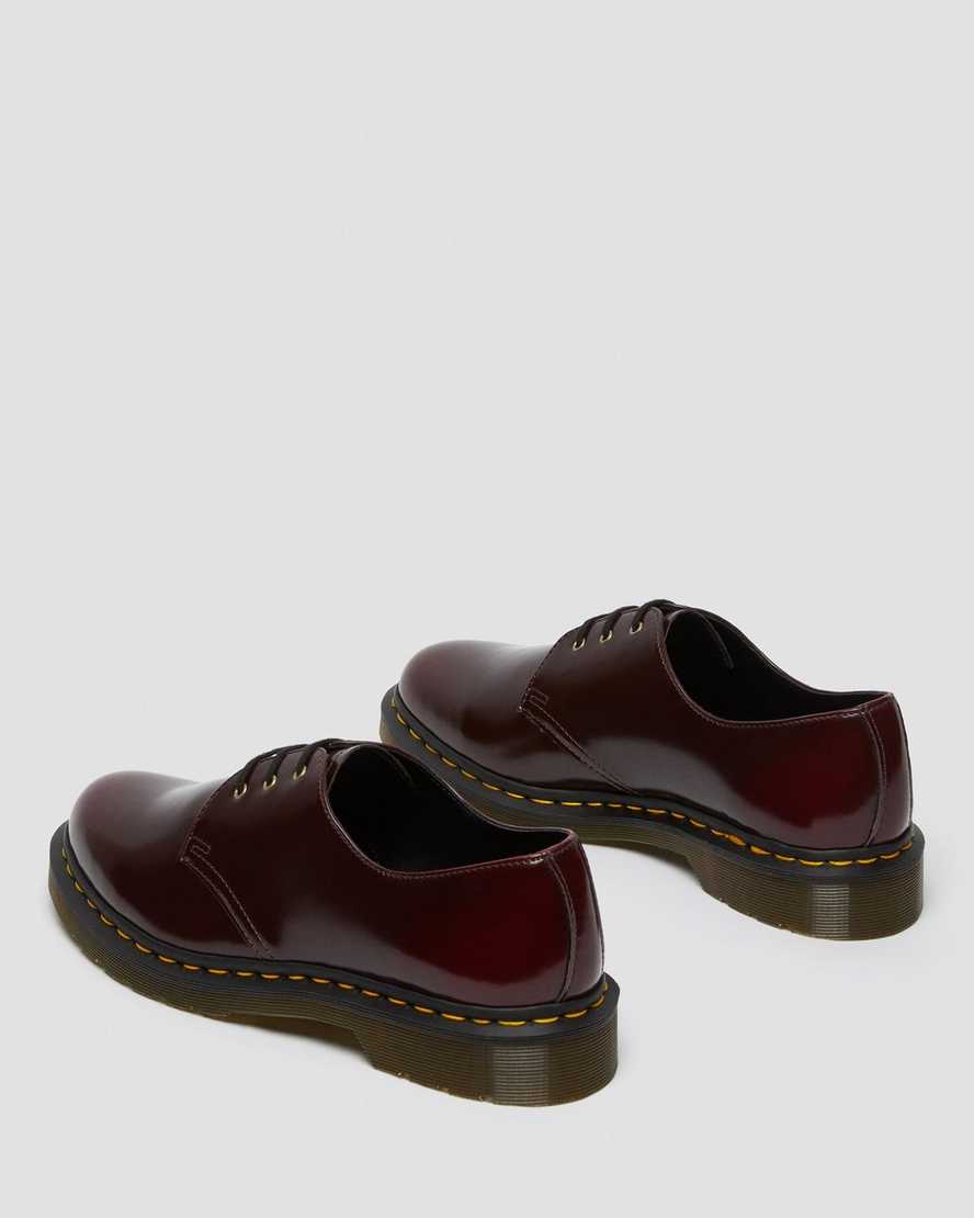 röda dr martens 1461 oxfordskor för kvinnor