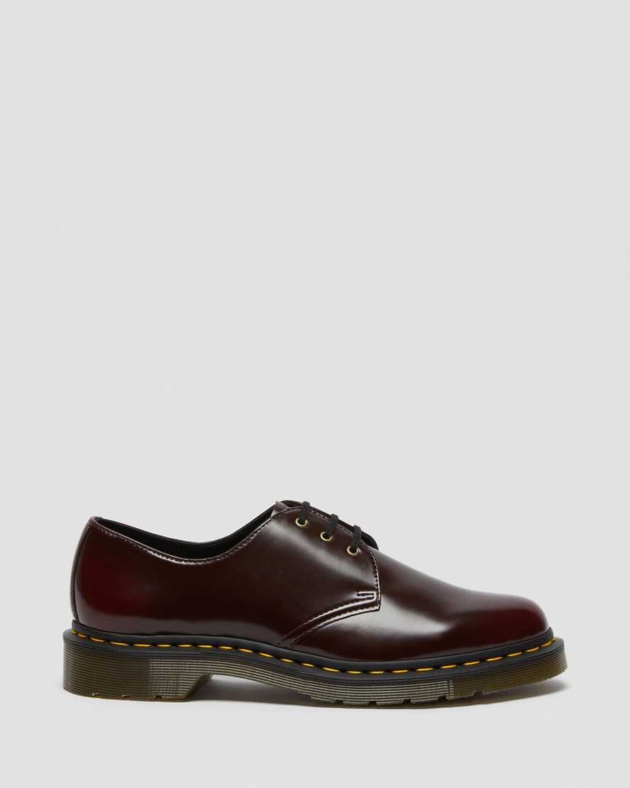 röda dr martens 1461 oxfordskor för kvinnor