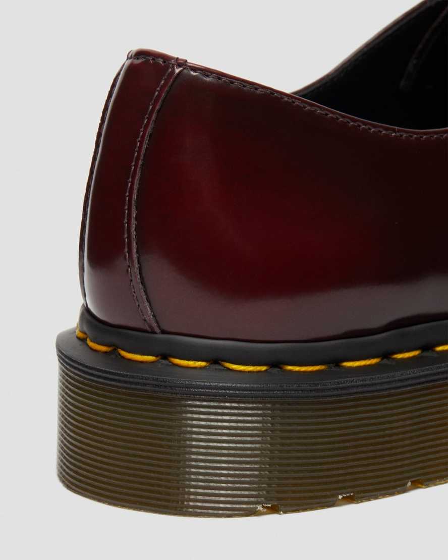 röda dr martens 1461 oxfordskor för kvinnor