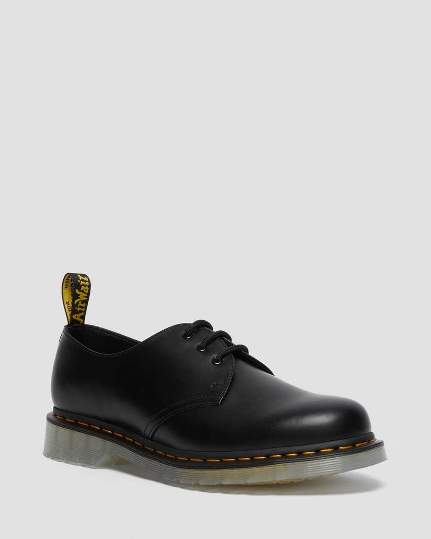 svarta dr martens 1461 iced smooth oxfordskor för dam