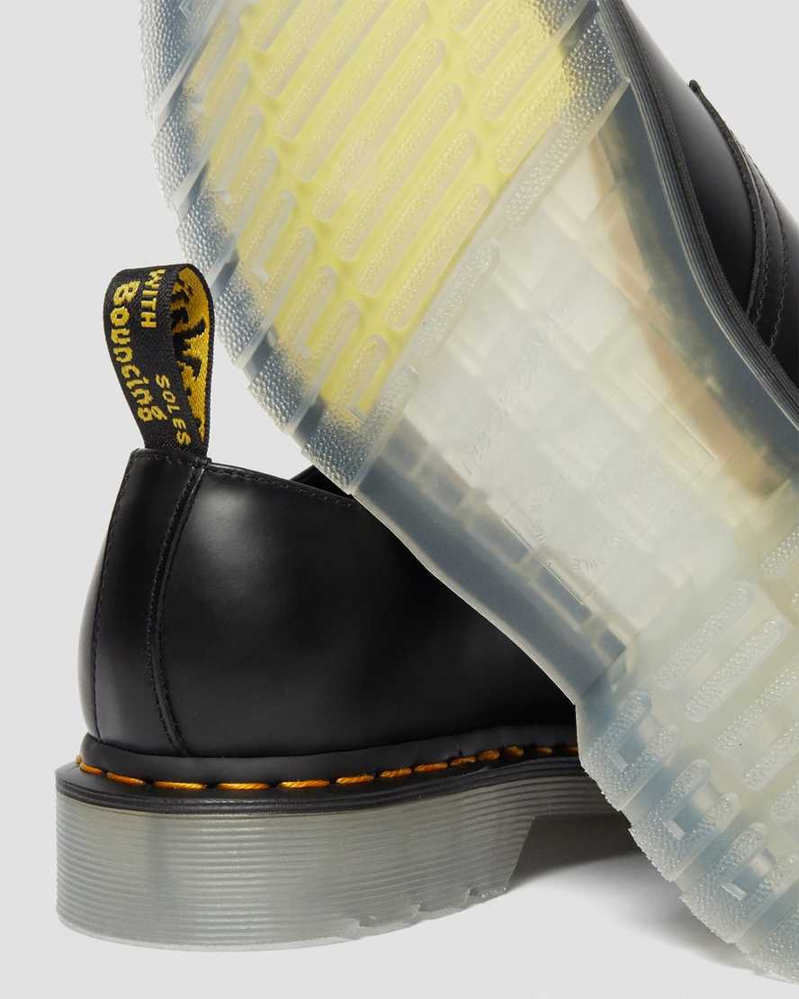 svarta dr martens 1461 iced smooth oxfordskor för dam