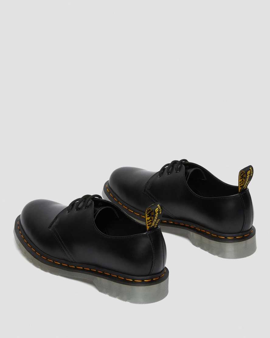 svarta dr martens 1461 iced smooth oxfordskor för dam